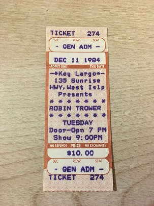 Robin Trower Key Largo December 1984 Stub resize.jpg