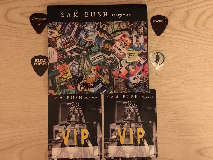 Sam Bush Autographed CD Guitar Picks & VIP Passes.jpg