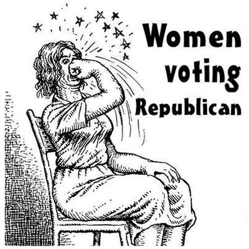 Women voting republican fist in face.jpg